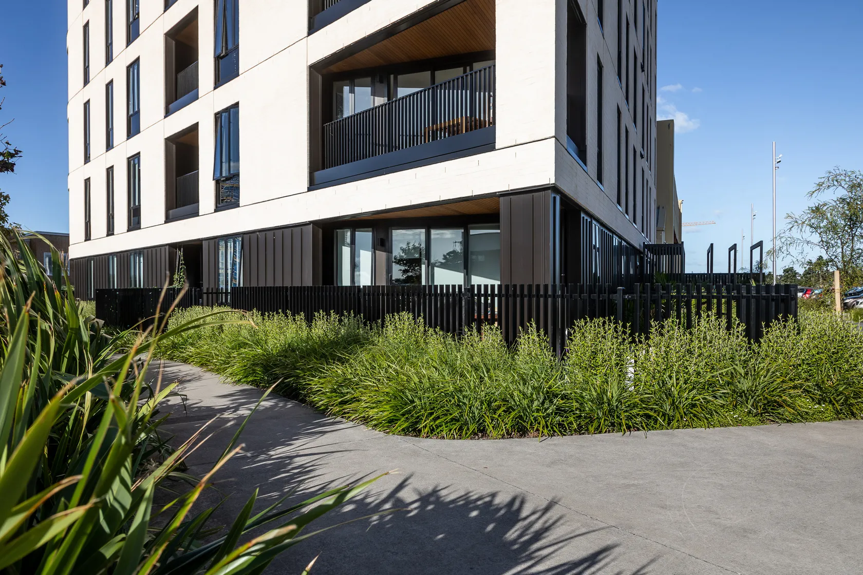 Paladin fencing provides security and privacy around The Marlborough apartments